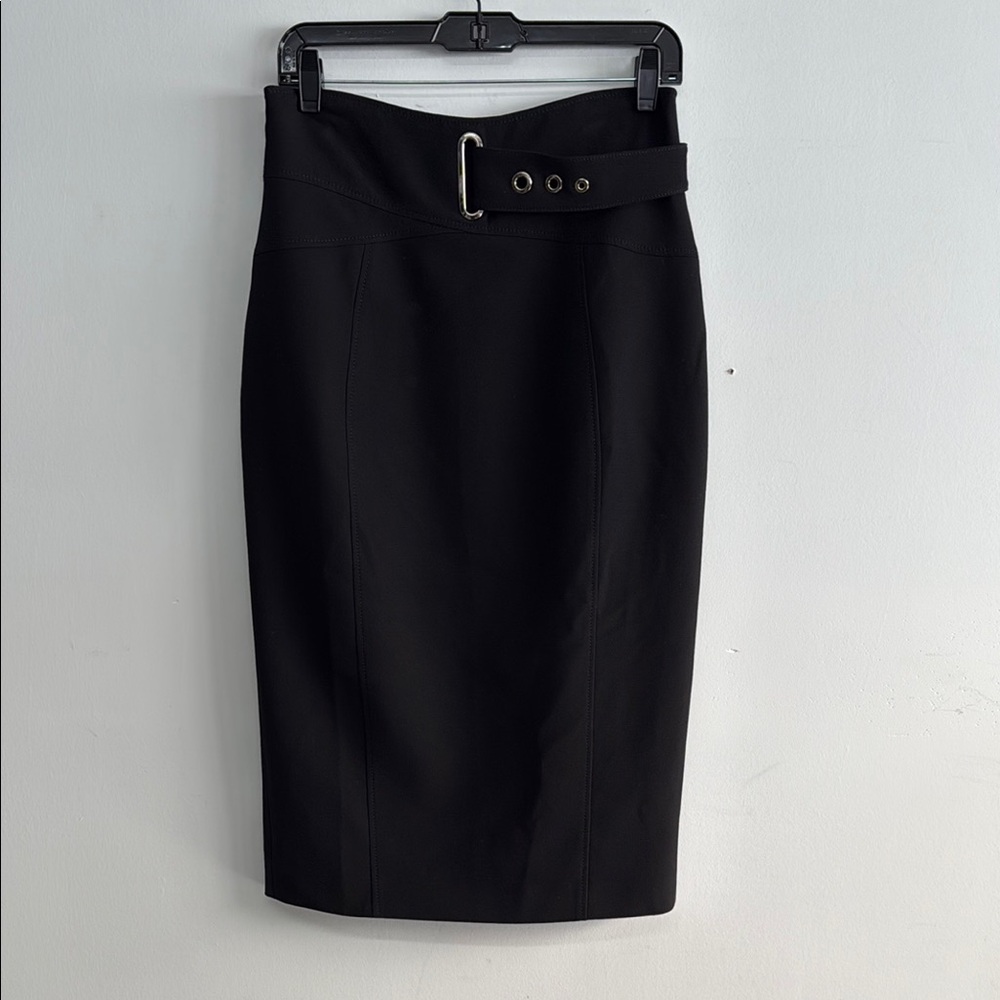 Karen Millen Elegant Black Pencil Skirt